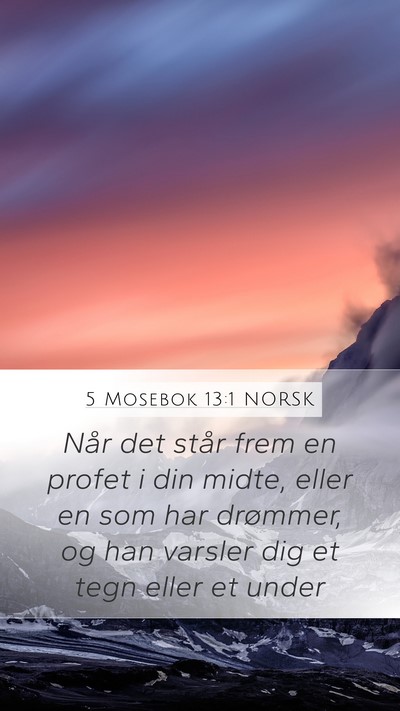 5 Mosebok 13:1 NORSK Bible Verse Image