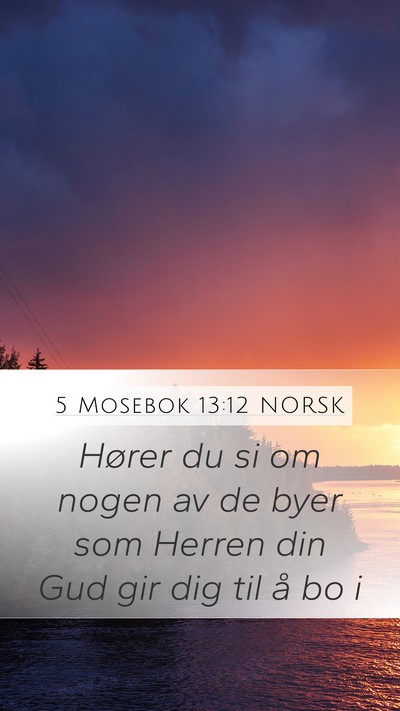 5 Mosebok 13:12 NORSK Bible Verse Image