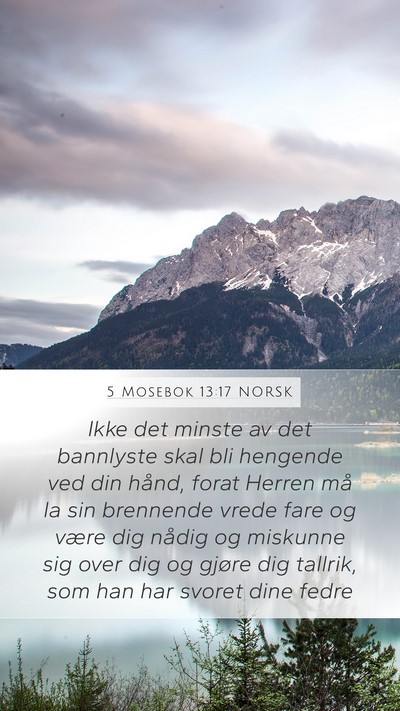 5 Mosebok 13:17 NORSK Bible Verse Image