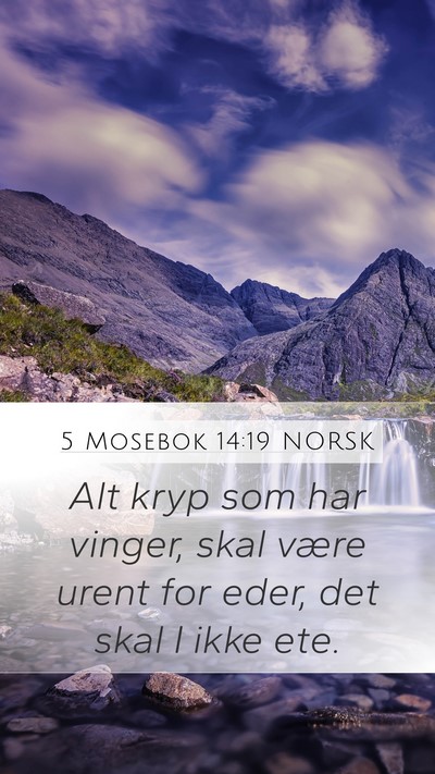 5 Mosebok 14:19 NORSK Bible Verse Image