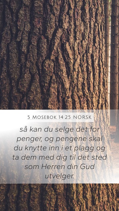 5 Mosebok 14:25 NORSK Bible Verse Image