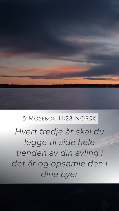 5 Mosebok 14:28 NORSK Bible Verse Image
