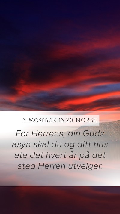 5 Mosebok 15:20 NORSK Bible Verse Image