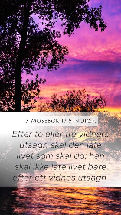 5 Mosebok 17:6 NORSK Bible Verse Image