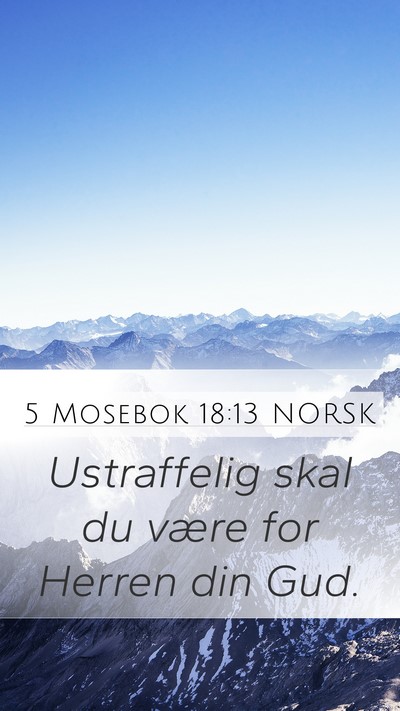 5 Mosebok 18:13 NORSK Bible Verse Image