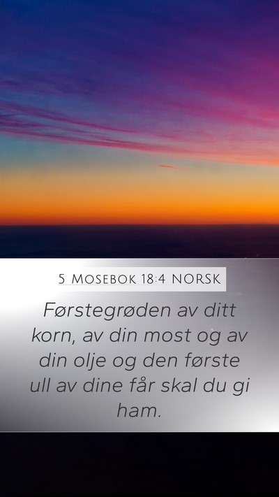 5 Mosebok 18:4 NORSK Bible Verse Image