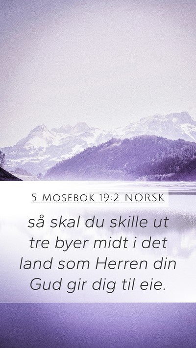 5 Mosebok 19:2 NORSK Bible Verse Image
