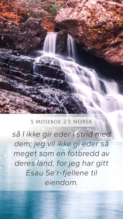 5 Mosebok 2:5 NORSK Bible Verse Image