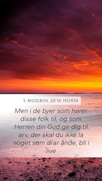 5 Mosebok 20:16 NORSK Bible Verse Image