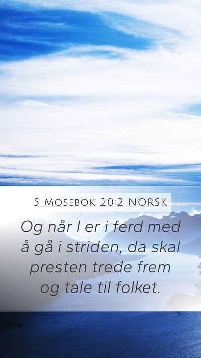5 Mosebok 20:2 NORSK Bible Verse Image