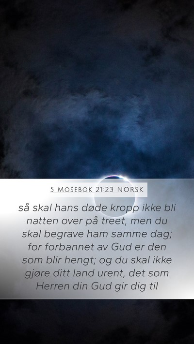 5 Mosebok 21:23 NORSK Bible Verse Image