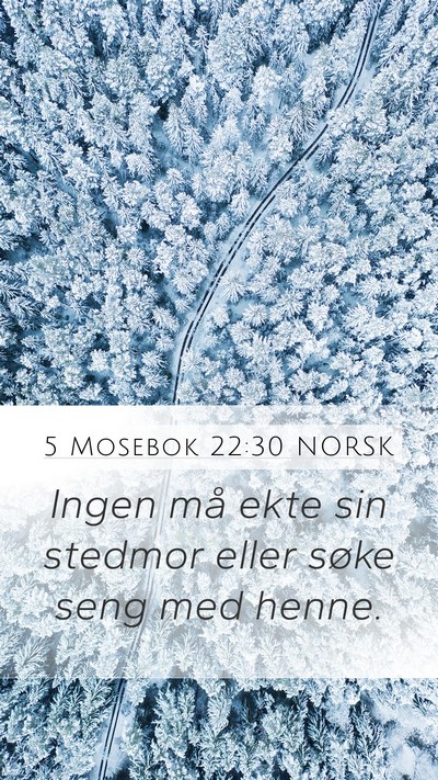5 Mosebok 22:30 NORSK Bible Verse Image