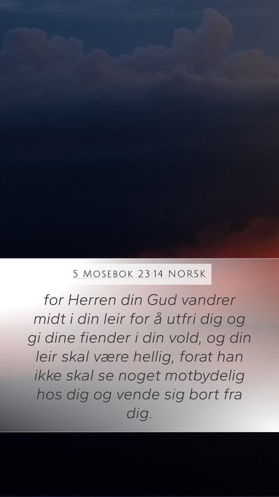 5 Mosebok 23:14 NORSK Bible Verse Image