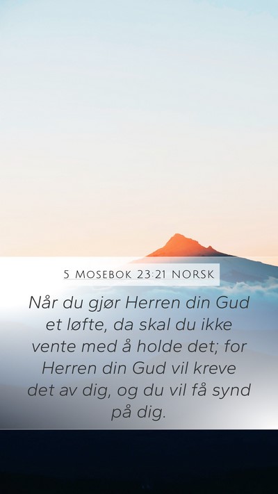 5 Mosebok 23:21 NORSK Bible Verse Image