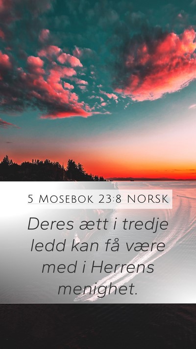 5 Mosebok 23:8 NORSK Bible Verse Image