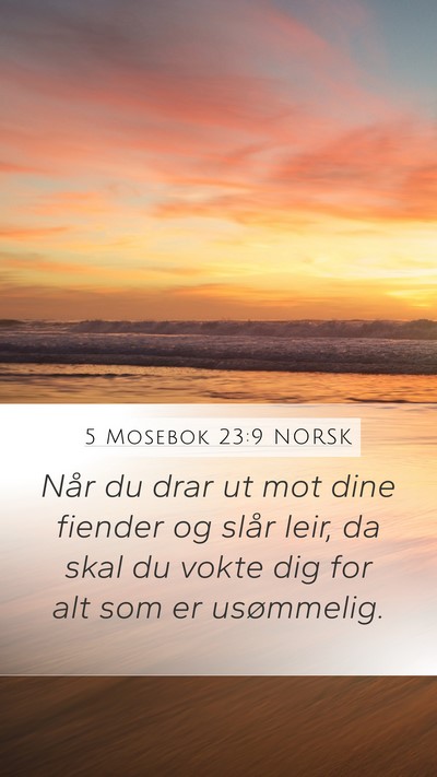 5 Mosebok 23:9 NORSK Bible Verse Image