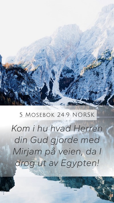 5 Mosebok 24:9 NORSK Bible Verse Image
