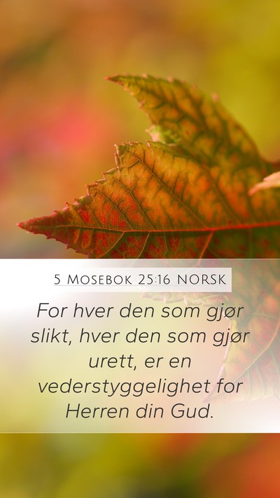 5 Mosebok 25:16 NORSK Bible Verse Image