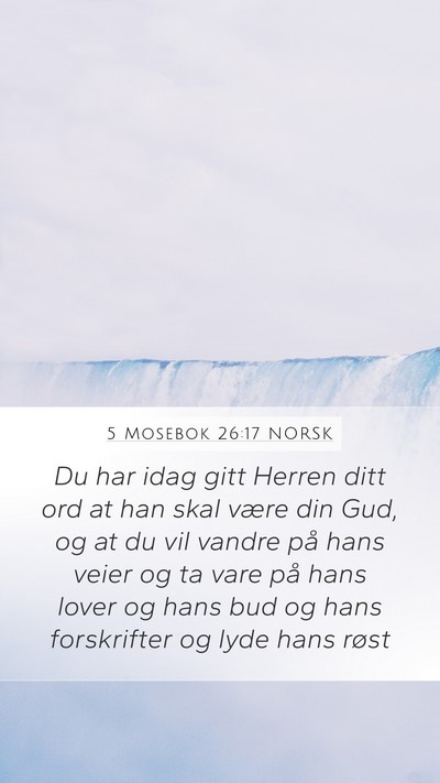 5 Mosebok 26:17 NORSK Bible Verse Image