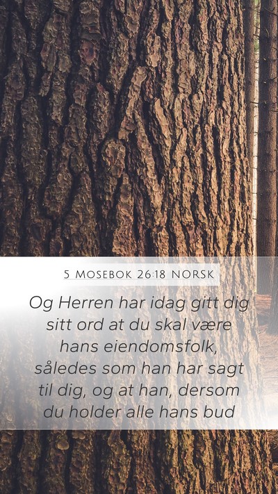 5 Mosebok 26:18 NORSK Bible Verse Image