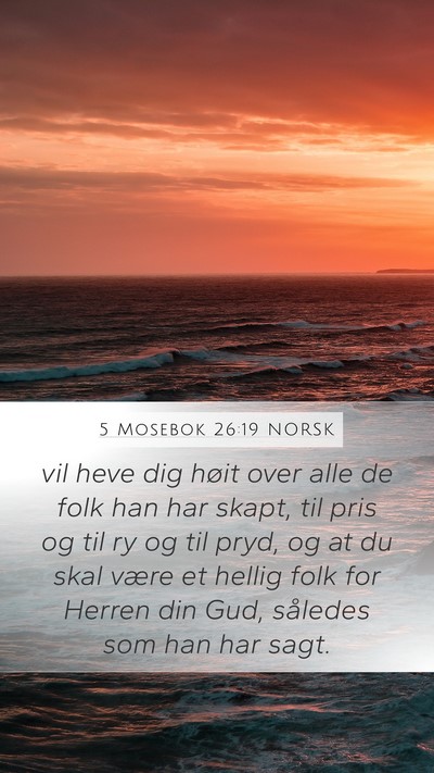 5 Mosebok 26:19 NORSK Bible Verse Image