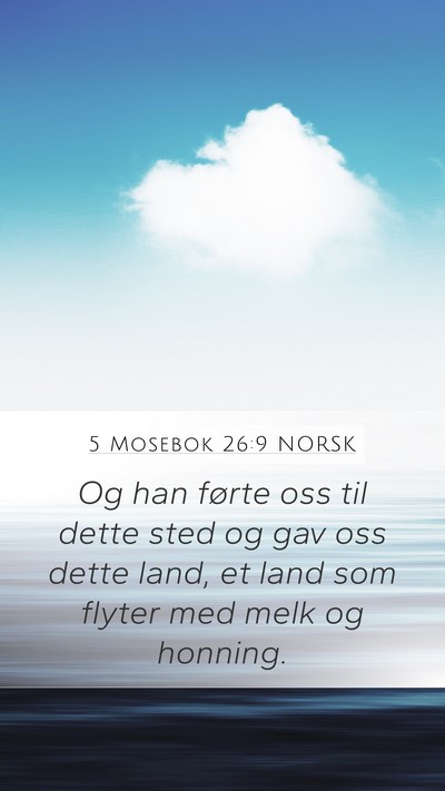 5 Mosebok 26:9 NORSK Bible Verse Image