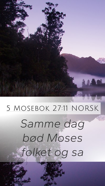 5 Mosebok 27:11 NORSK Bible Verse Image