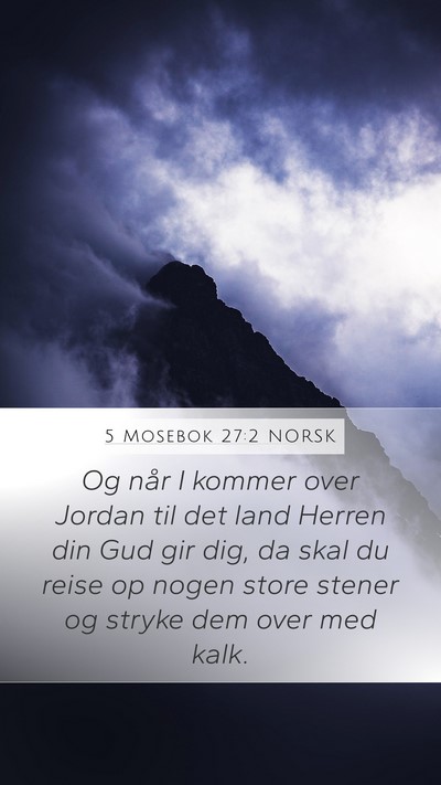 5 Mosebok 27:2 NORSK Bible Verse Image