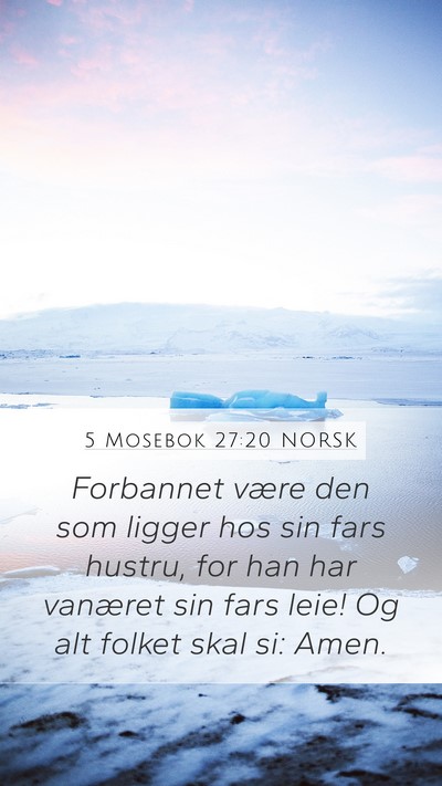 5 Mosebok 27:20 NORSK Bible Verse Image