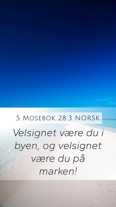 5 Mosebok 28:3 NORSK Bible Verse Image
