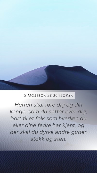 5 Mosebok 28:36 NORSK Bible Verse Image