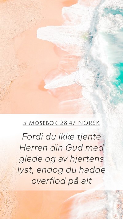 5 Mosebok 28:47 NORSK Bible Verse Image