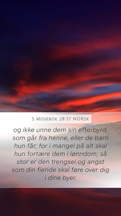 5 Mosebok 28:57 NORSK Bible Verse Image