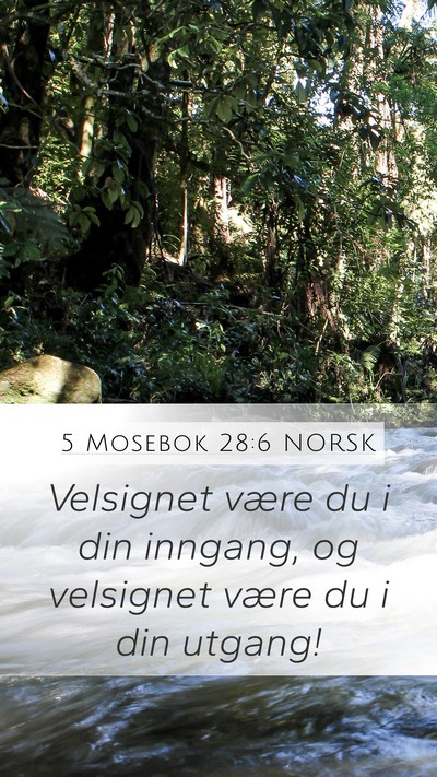 5 Mosebok 28:6 NORSK Bible Verse Image