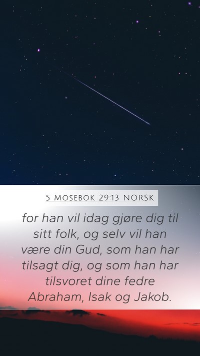 5 Mosebok 29:13 NORSK Bible Verse Image
