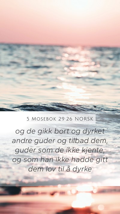 5 Mosebok 29:26 NORSK Bible Verse Image