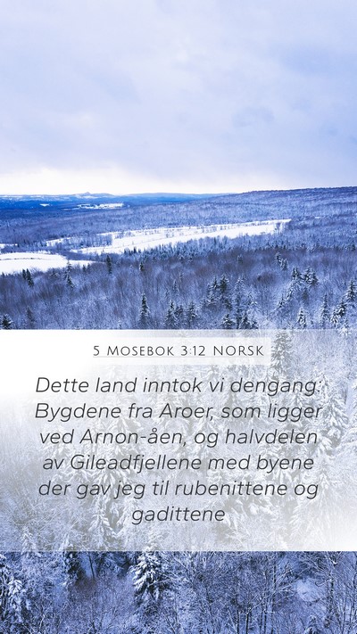 5 Mosebok 3:12 NORSK Bible Verse Image