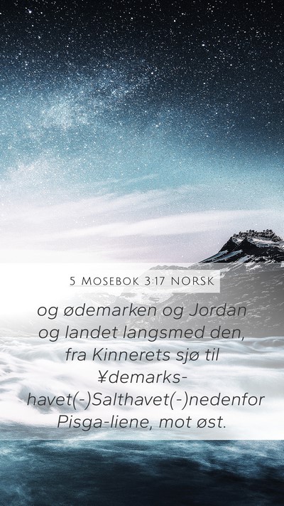 5 Mosebok 3:17 NORSK Bible Verse Image