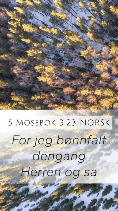5 Mosebok 3:23 NORSK Bible Verse Image
