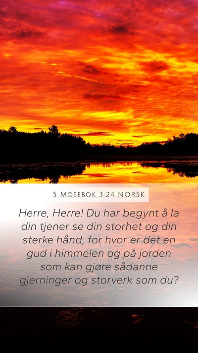 5 Mosebok 3:24 NORSK Bible Verse Image