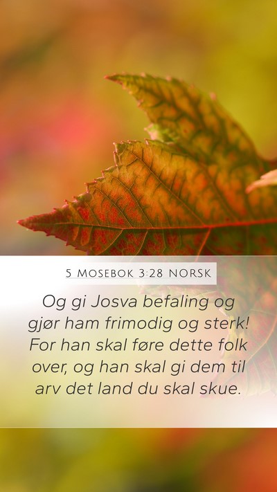 5 Mosebok 3:28 NORSK Bible Verse Image