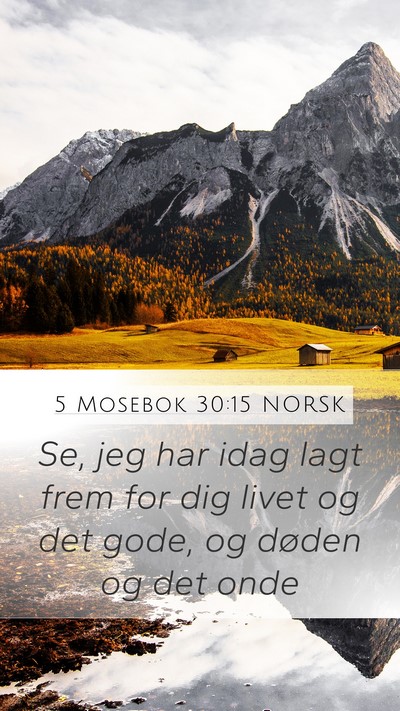 5 Mosebok 30:15 NORSK Bible Verse Image