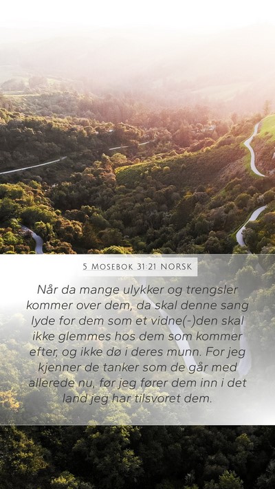 5 Mosebok 31:21 NORSK Bible Verse Image