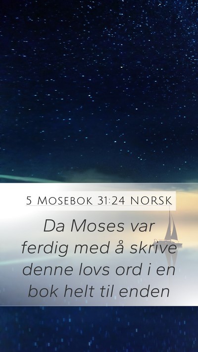 5 Mosebok 31:24 NORSK Bible Verse Image