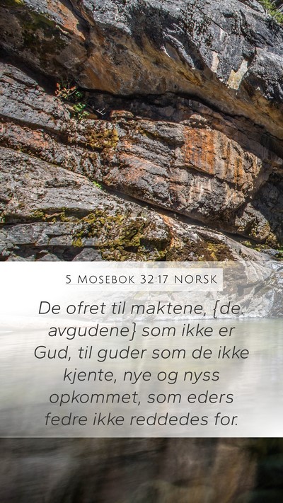 5 Mosebok 32:17 NORSK Bible Verse Image
