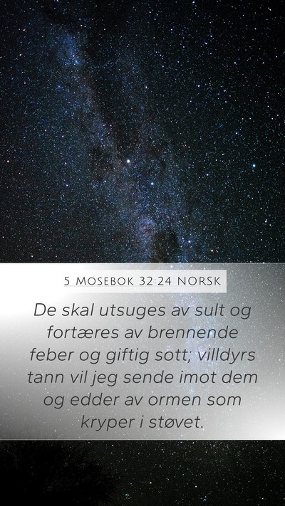 5 Mosebok 32:24 NORSK Bible Verse Image
