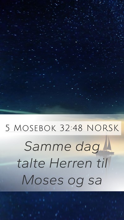 5 Mosebok 32:48 NORSK Bible Verse Image