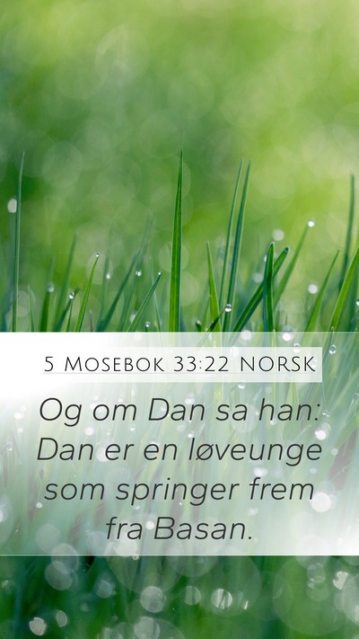 5 Mosebok 33:22 NORSK Bible Verse Image