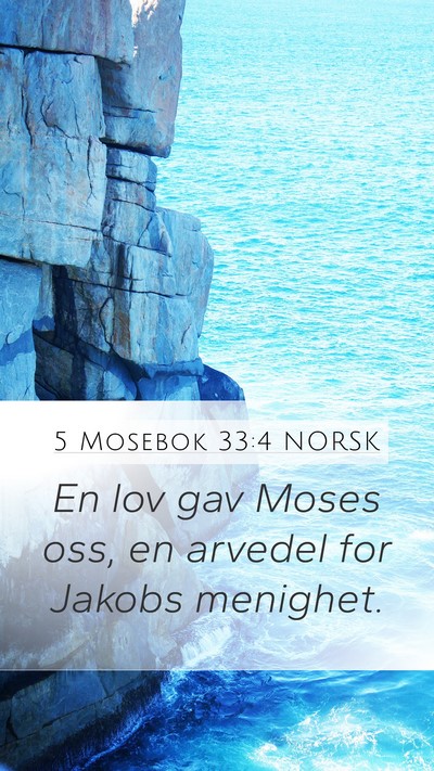 5 Mosebok 33:4 NORSK Bible Verse Image