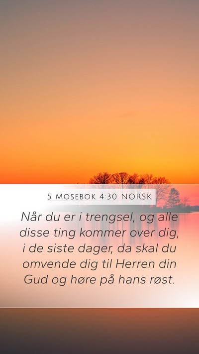 5 Mosebok 4:30 NORSK Bible Verse Image
